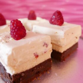 Raspberry Cheesecake Brownie
